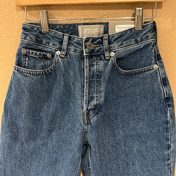 NWT Everlane 90’s Curvy High Rise Crop Denim Light Wash Jeans Women’s Size 25 - Picture 6 of 12
